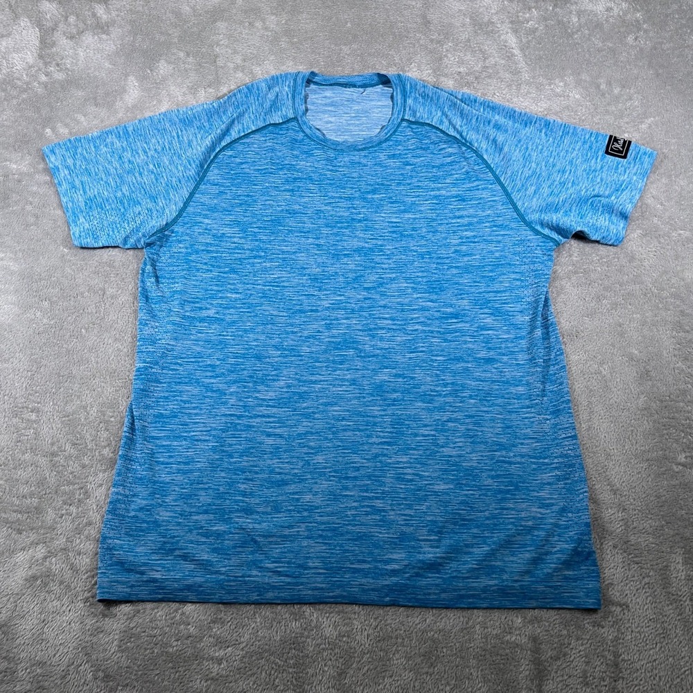 Lululemon Metal Vent Tech Surge Shirt Mens XL Heather BlueShort Sleeve Wailea